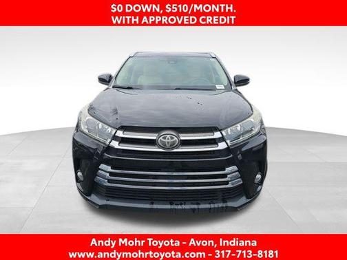 Midnight Black Metallic 2018 Toyota Highlander Limited