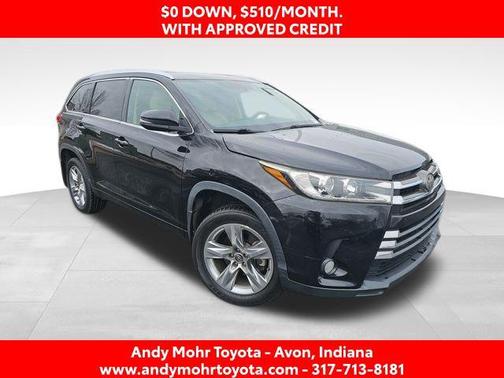 Midnight Black Metallic 2018 Toyota Highlander Limited