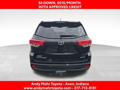 Midnight Black Metallic 2018 Toyota Highlander Limited
