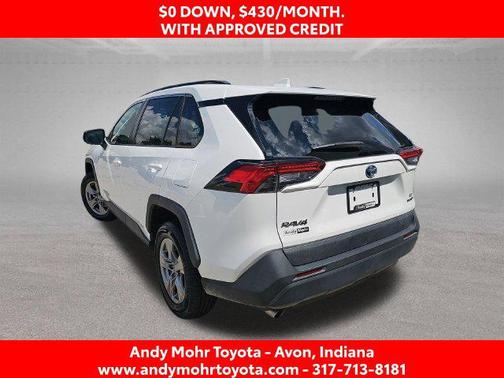 White 2022 Toyota RAV4 Hybrid LE