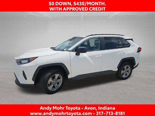 White 2022 Toyota RAV4 Hybrid LE