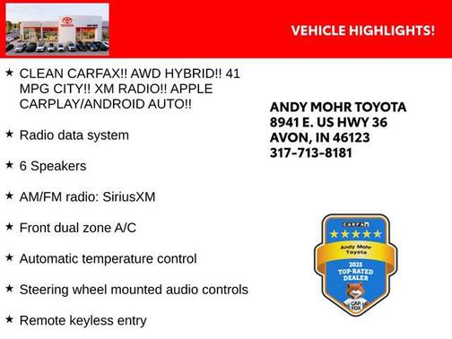 White 2022 Toyota RAV4 Hybrid LE