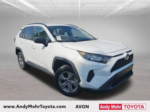 White 2022 Toyota RAV4 Hybrid LE
