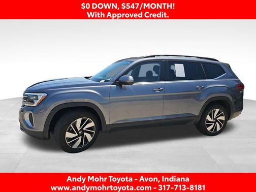 Platinum Gray Metallic 2025 Volkswagen Atlas 2.0T SE w/Technology