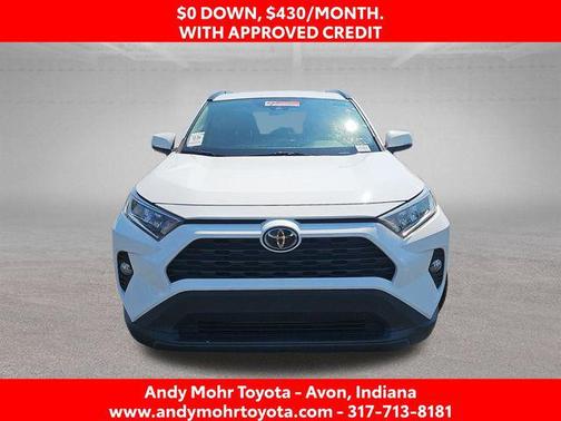 Super White 2021 Toyota RAV4 XLE