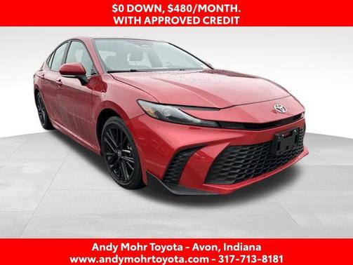 Supersonic Red 2025 Toyota Camry SE