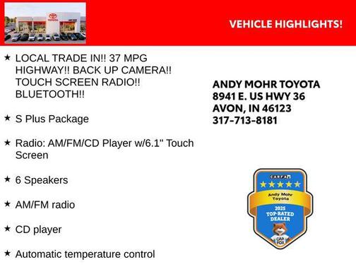 Blue Crush Metallic 2014 Toyota Corolla S Plus