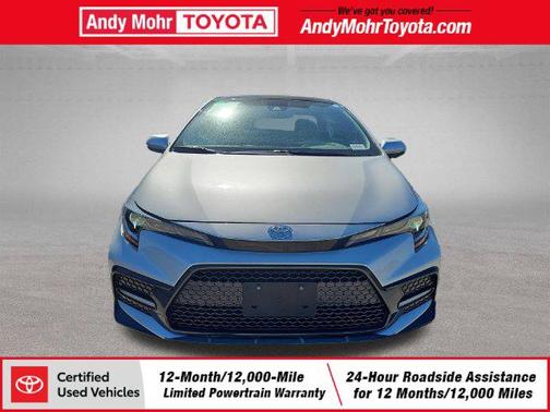 Classic Silver Metallic w/Black Sand Pearl Roof 2022 Toyota Corolla XSE