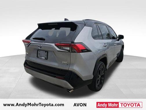 Silver Sky Metallic/Midnight Black Metallic 2023 Toyota RAV4 Hybrid SE