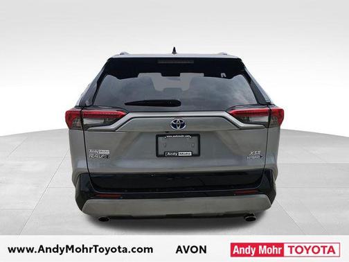 Silver Sky Metallic/Midnight Black Metallic 2023 Toyota RAV4 Hybrid SE
