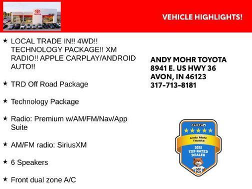 Super White 2021 Toyota Tacoma TRD Off-Road