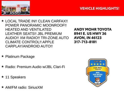 Blizzard Pearl 2021 Toyota Highlander Platinum