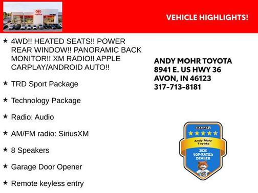 Nautical Blue Metallic 2023 Toyota 4Runner TRD Sport