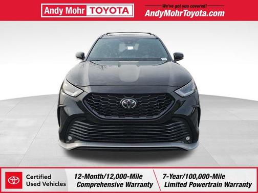 Midnight Black Metallic 2024 Toyota Highlander XSE