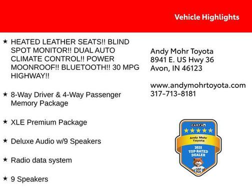 Blizzard Pearl 2018 Toyota Avalon XLE Premium