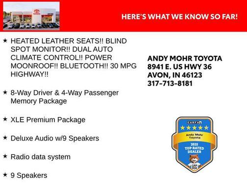 Blizzard Pearl 2018 Toyota Avalon XLE Premium