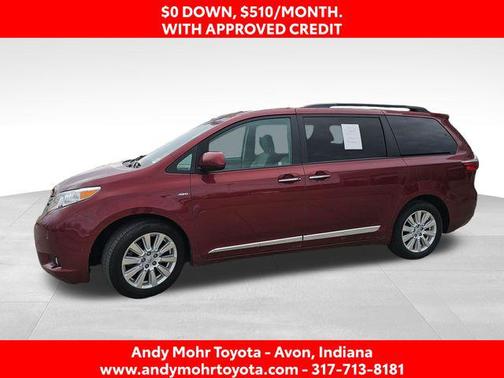 Salsa Red Pearl 2017 Toyota Sienna XLE Premium
