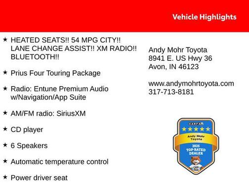 2016 Toyota Prius Four Touring