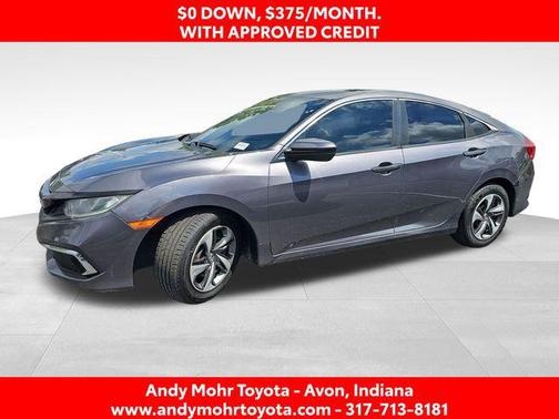 Modern Steel Metallic 2019 Honda Civic LX