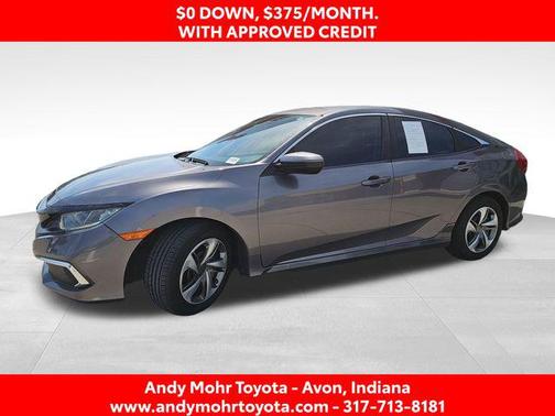 Modern Steel Metallic 2019 Honda Civic LX