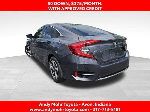 Modern Steel Metallic 2019 Honda Civic LX