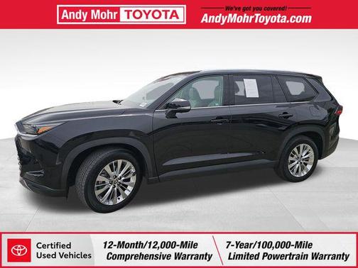 Midnight Black Metallic 2025 Toyota Grand Highlander Platinum