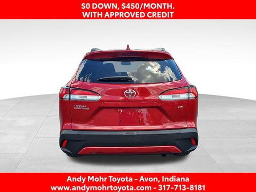 Barcelona Red Metallic 2024 Toyota Corolla Cross LE