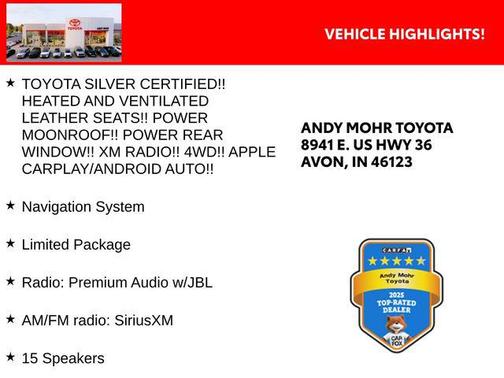 Blizzard Pearl 2022 Toyota 4Runner Limited