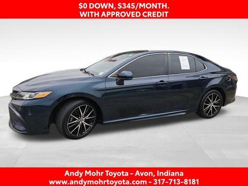 Galactic Aqua Mica 2021 Toyota Camry SE