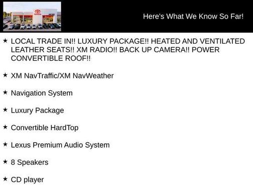 2010 Lexus IS 250C Base