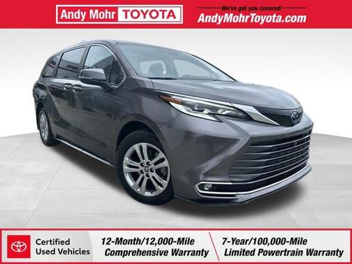 Predawn Gray Mica 2023 Toyota Sienna Platinum 7 Passenger