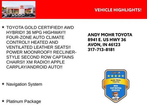Predawn Gray Mica 2023 Toyota Sienna Platinum 7 Passenger