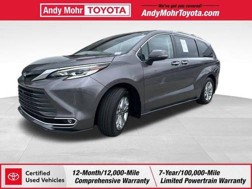 Predawn Gray Mica 2023 Toyota Sienna Platinum 7 Passenger