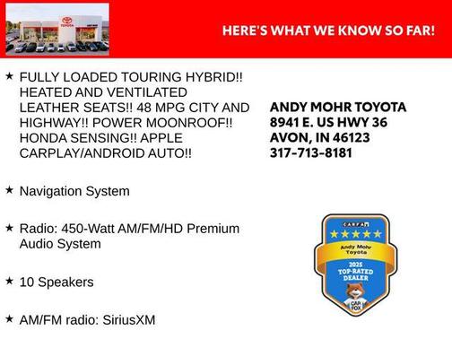 Platinum White Pearl 2019 Honda Accord Hybrid Touring
