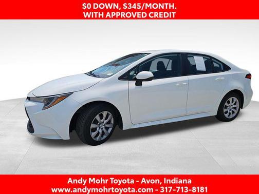 White 2022 Toyota Corolla LE