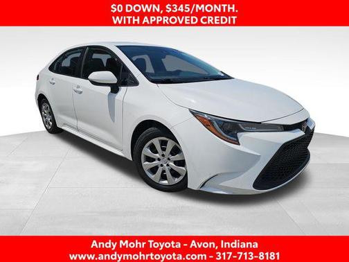 White 2022 Toyota Corolla LE