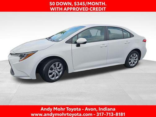 White 2022 Toyota Corolla LE