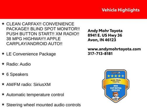 Barcelona Red Metallic 2021 Toyota Corolla LE