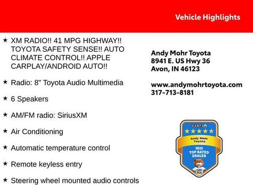 Midnight Black Metallic 2023 Toyota Corolla LE