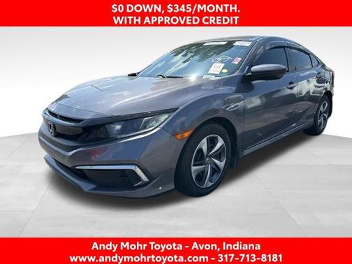 Modern Steel Metallic 2021 Honda Civic LX