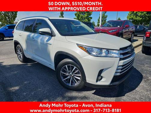 Blizzard Pearl 2017 Toyota Highlander Hybrid XLE