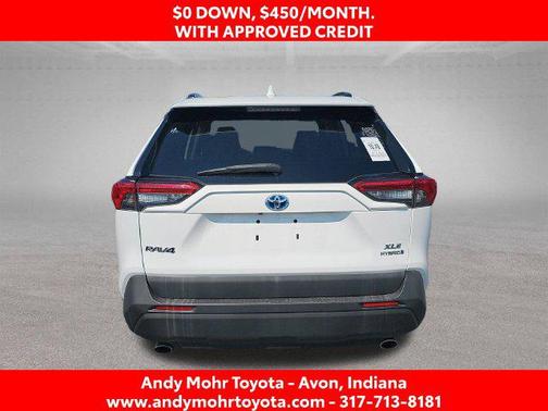 Super White 2021 Toyota RAV4 Hybrid XLE