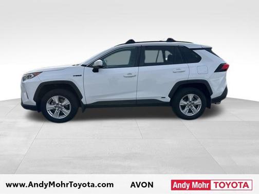 Super White 2021 Toyota RAV4 Hybrid XLE