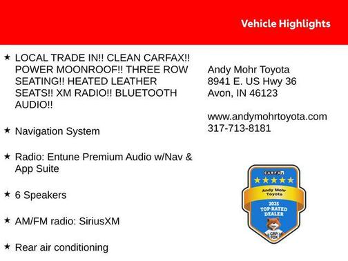 Ooh La La Rouge Mica 2017 Toyota Highlander XLE