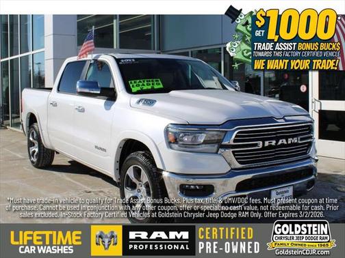 2022 RAM 1500 Laramie Crew Cab 4x4 57' Box