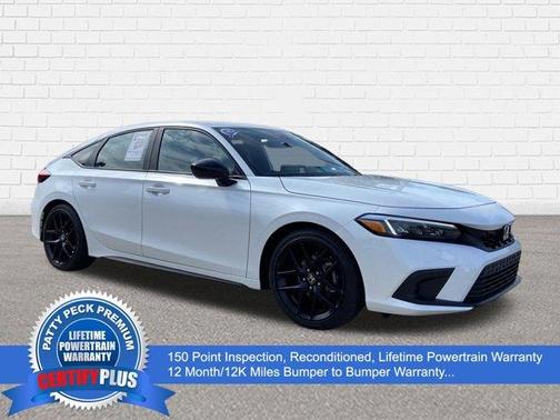 Platinum White Pearl 2023 Honda Civic Sport