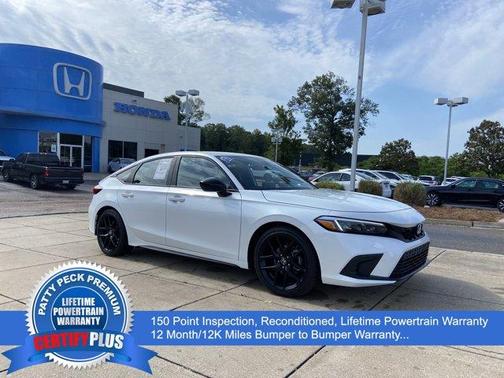 Platinum White Pearl 2023 Honda Civic Sport