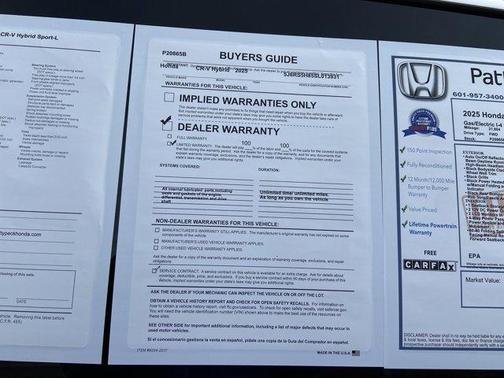 Canyon 2025 Honda CR-V Hybrid Sport-L