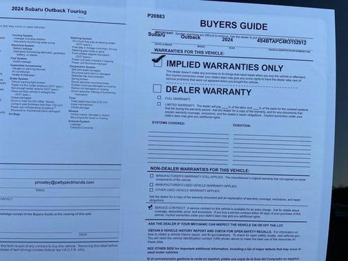 2024 Subaru Outback Touring