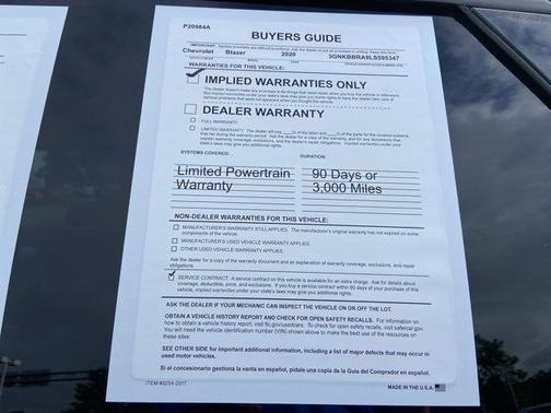 Graphite Metallic 2020 Chevrolet Blazer 1LT